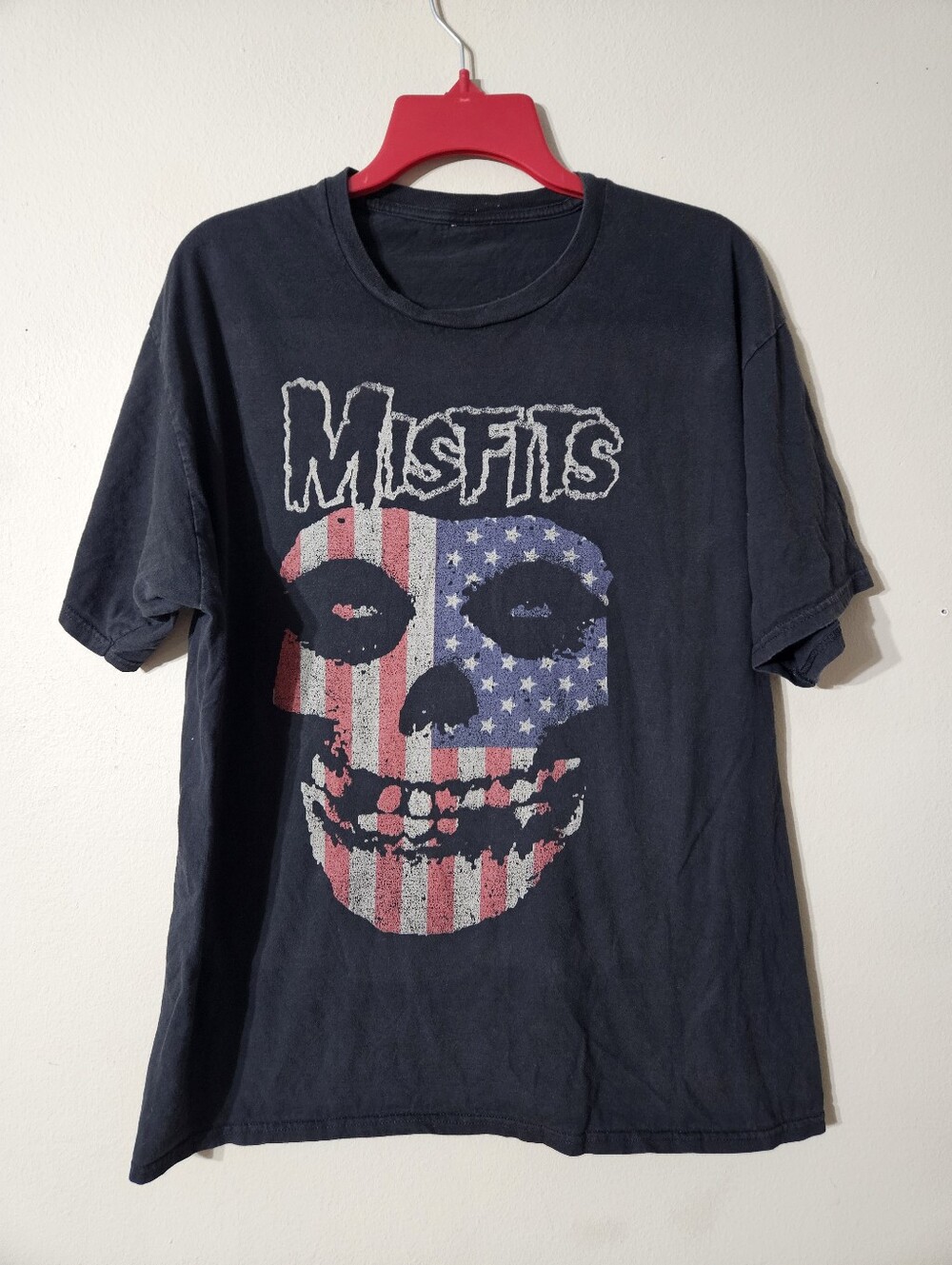 Misfits Band American Flag Tshirt Large
